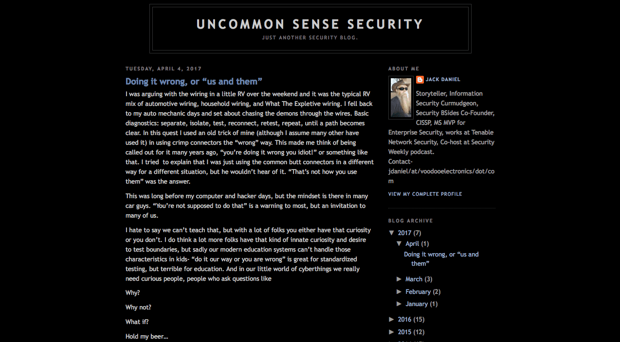 Blog Seguridad Uncommon Sense Security