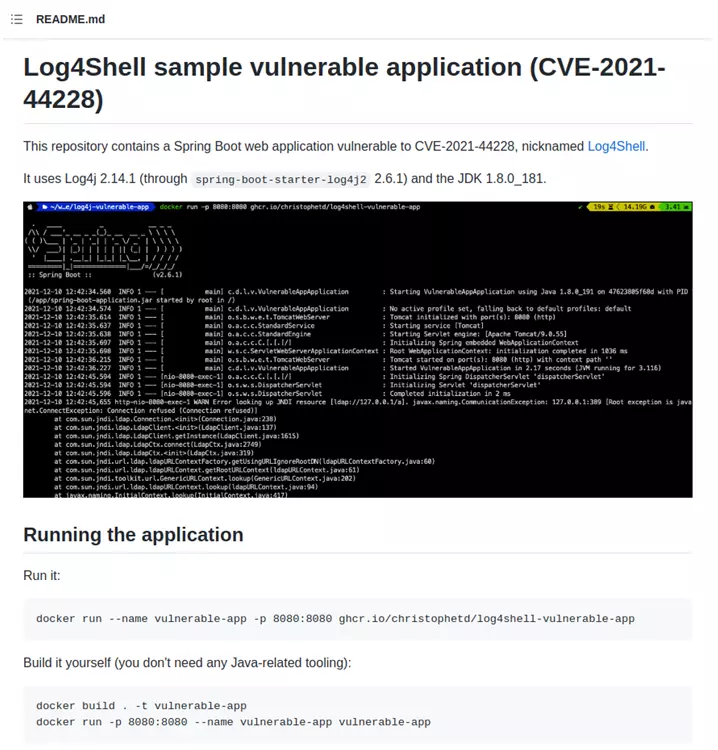 Scanear Aplicación Log4Shell