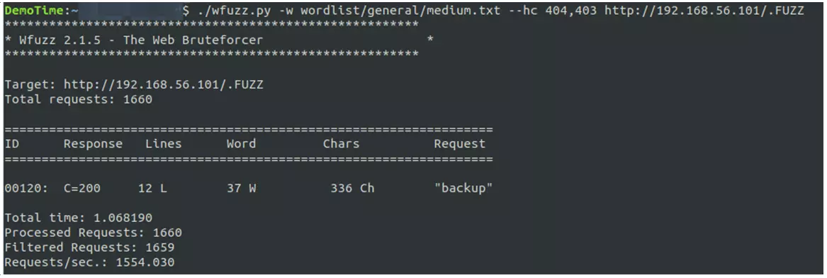 Herramienta WFUZZ Hacking