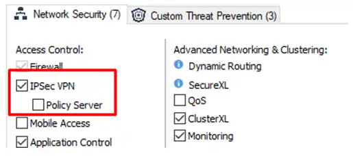 Activar Blade Checkpoint VPN