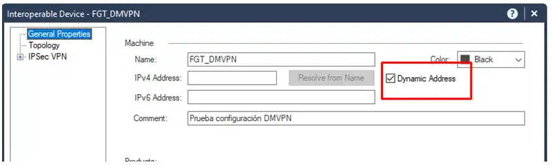 Dynamic Address Checkpoint VPN