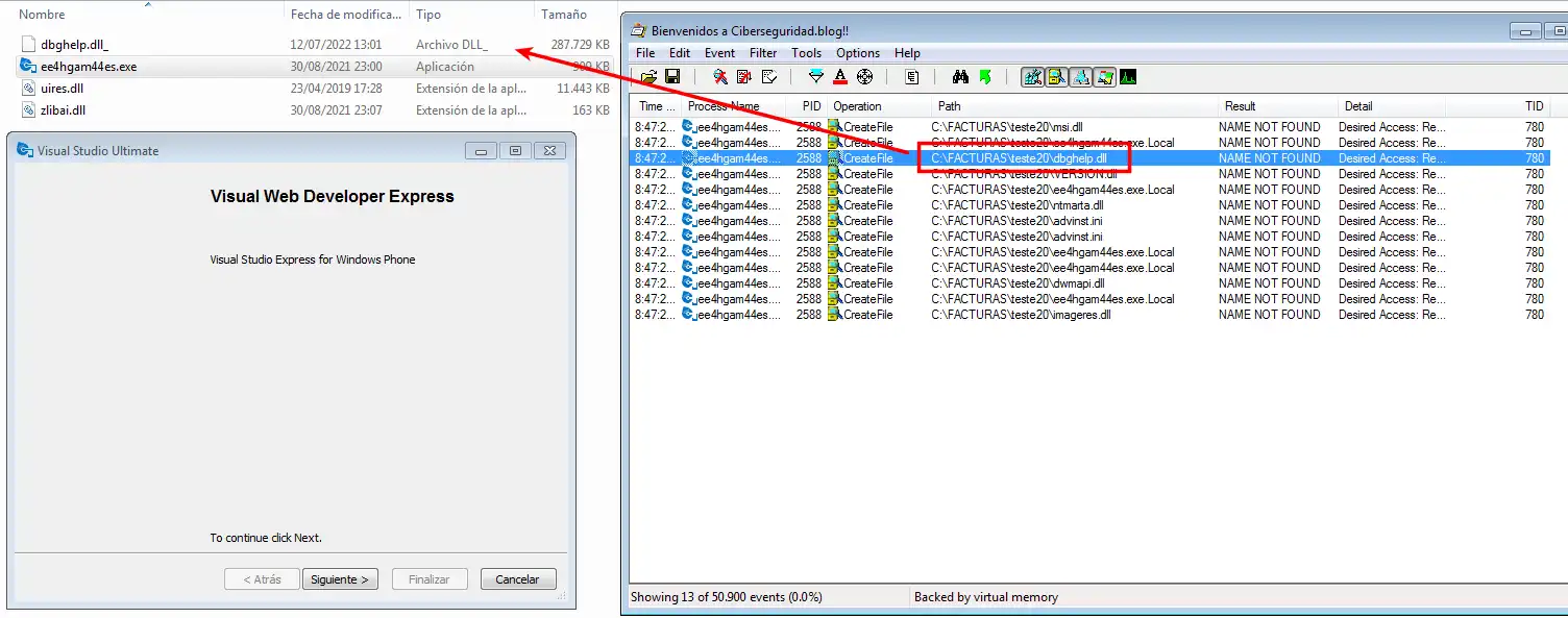 Ejecucion de dll maliciosa mediante dll hijacking