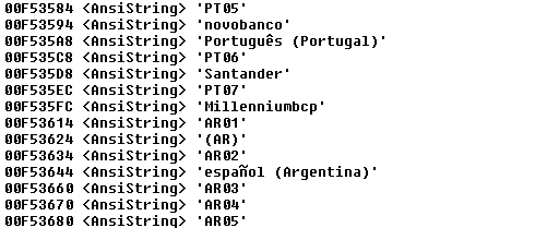 Bancos de Argentina y portugal de grandoreiro