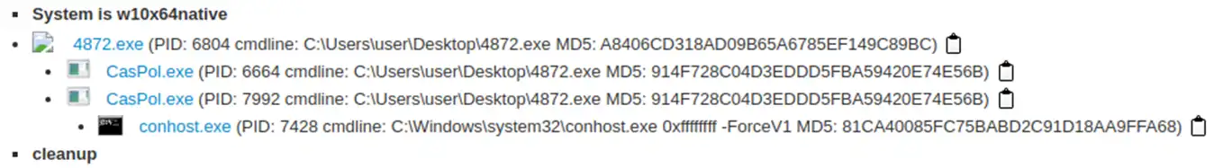 Process Hollowing CasPol.exe