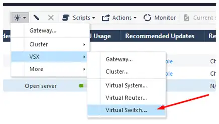 Virtual Switch Checkpoint