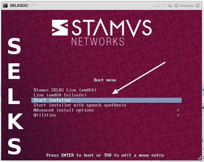 Terminal ESXI instalación de SELKS