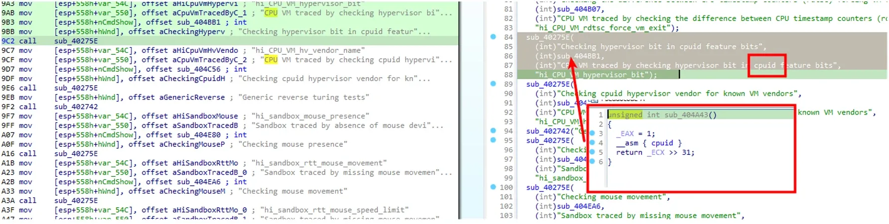 Detección bit hypervisor