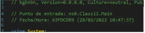 Entrada DNSpy en claro