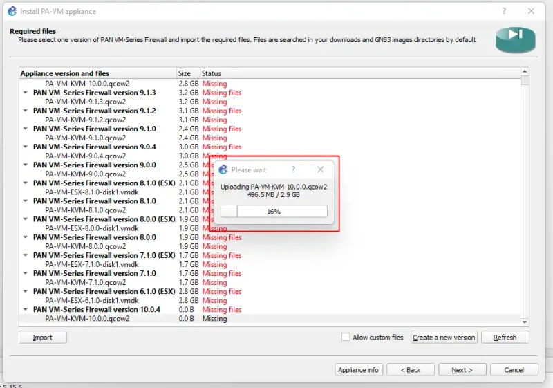 Importar imagen en GNS3 con ( .qcow2 )