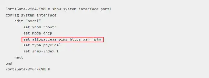 Habilitar HTTP en Fortigate