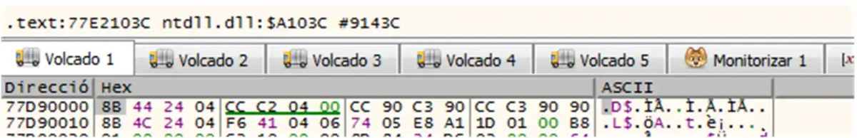 Volcados de memoria x64dbg