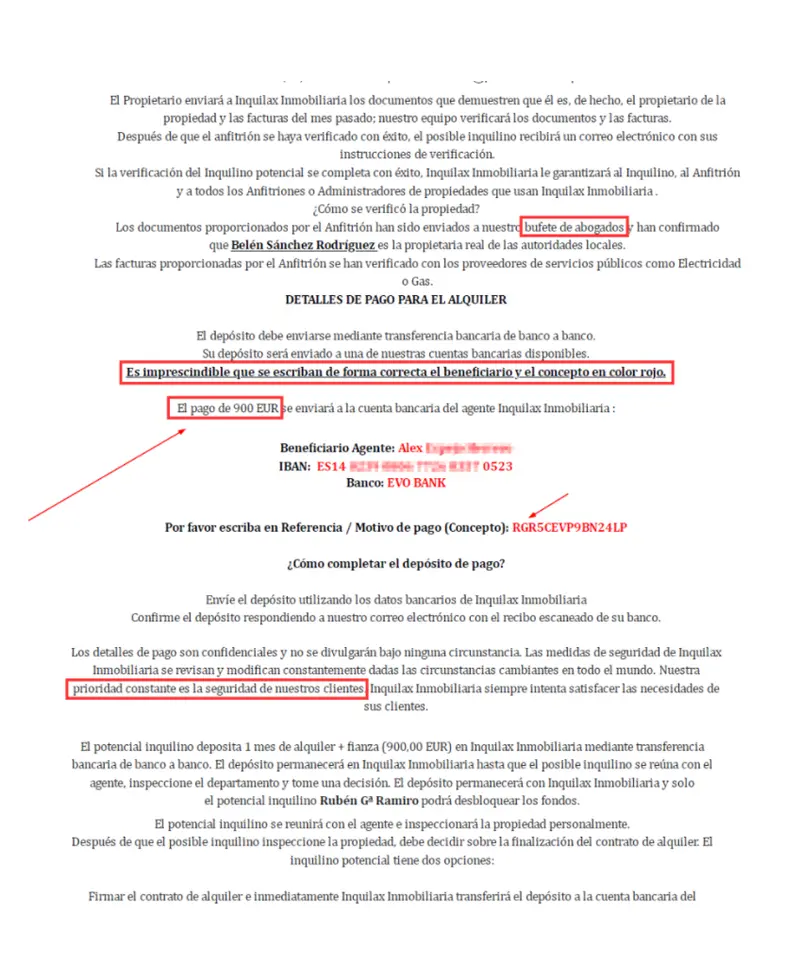Analisis de correo transferencia fraudulenta.