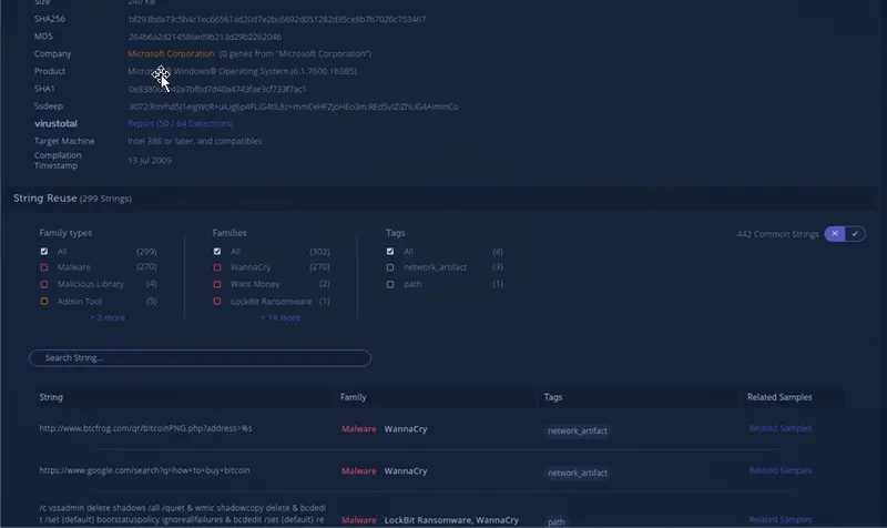 Analizar Malware Wanncry con Radare2