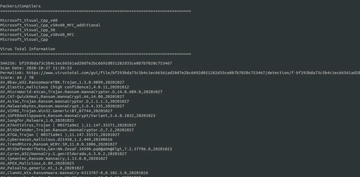 Compiladores Virus Total Info Script Analisis de Malware by Rafa