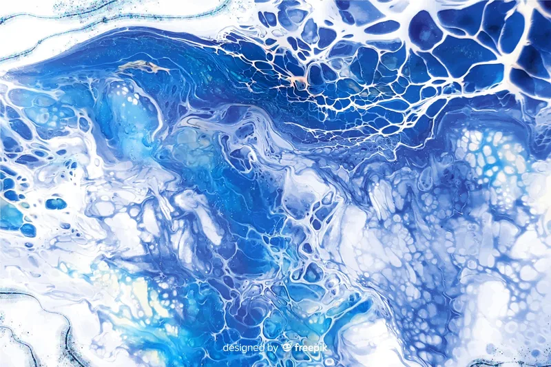Fondo abstracto azul y blanco con textura celular tipo mármol y marca de agua de Freepik