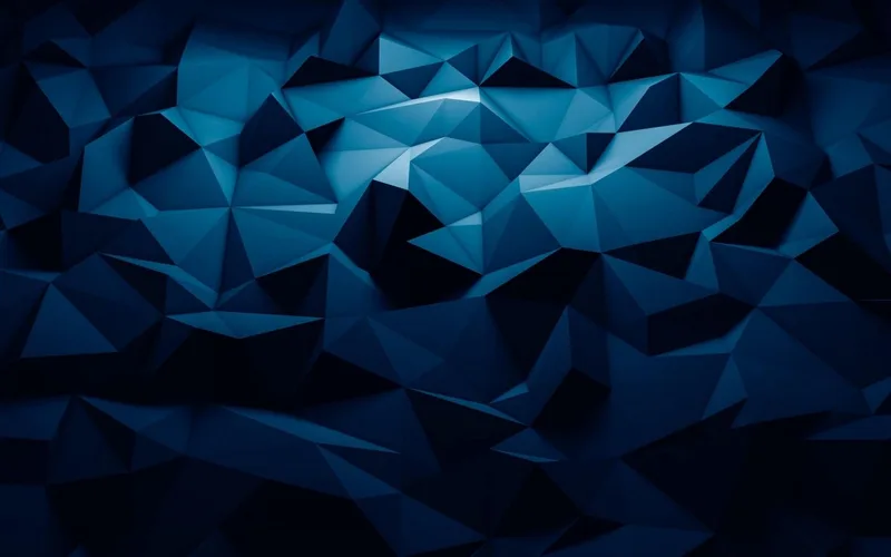 Ilustración abstracta de facetas triangulares en tonos azules como imagen destacada del artículo